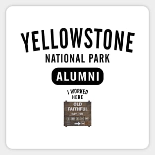 Old Faithful Yellowstone Alumni Sticker